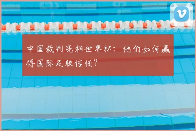中国裁判亮相世界杯:他们如何赢得国际足联信任?